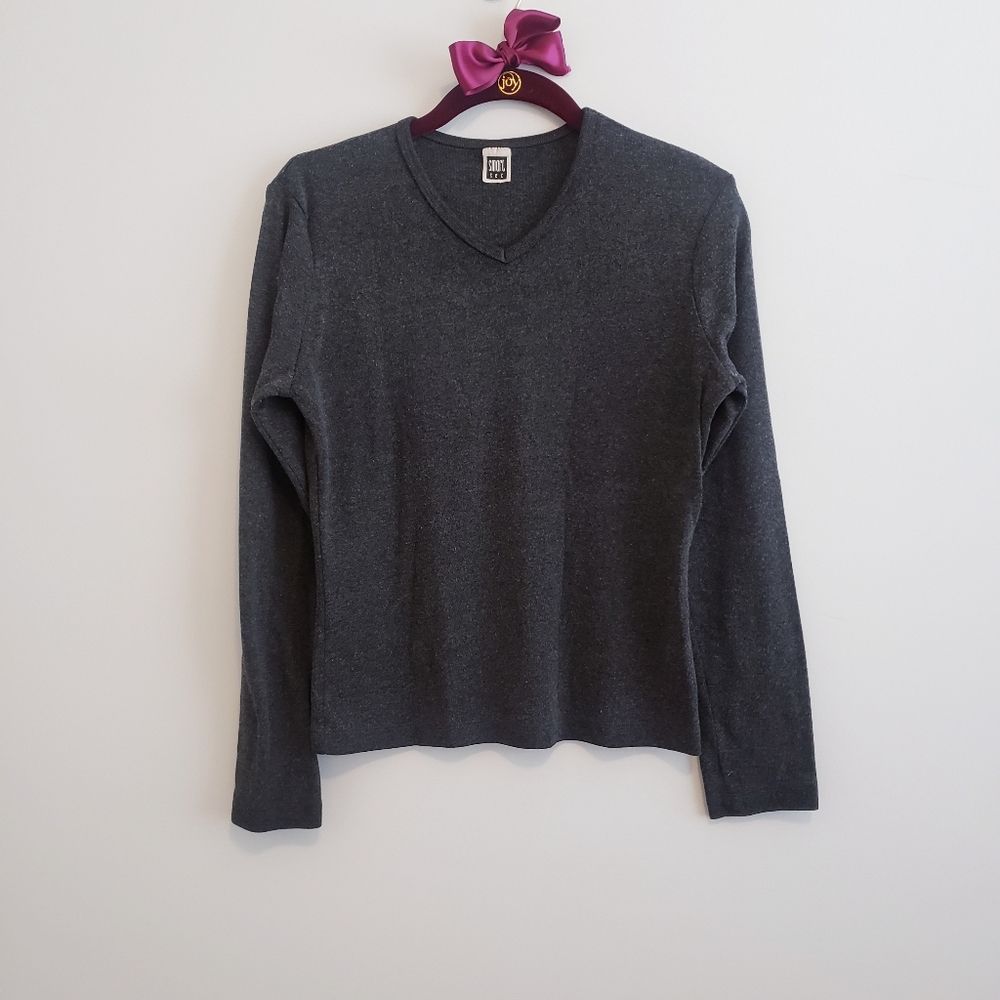 Smart Set Charcoal Thermal Base Layer Long Sleeve Shirt Dark Gray Grey